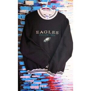 Vintage Philadelphia Eagles 1990s NFL Football Sweatshirt 90s Size L Pro Player